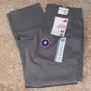 IZOD Men's Charcoal Stretch Chinos